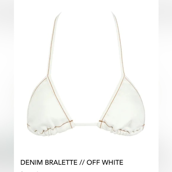 JEAN Machine Laina Rauma NWT szL bra Bralette triangle cropped  lainarauma denim - Picture 2 of 16